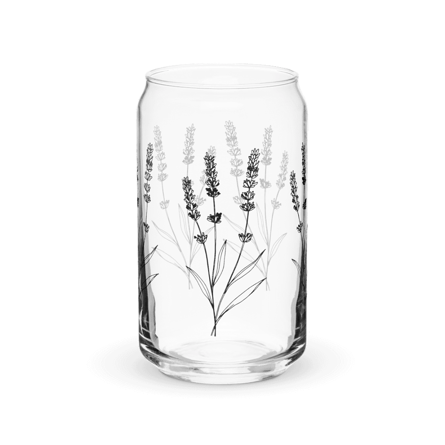Lavender Sip in Style: Can-Shaped Glass product image (1)