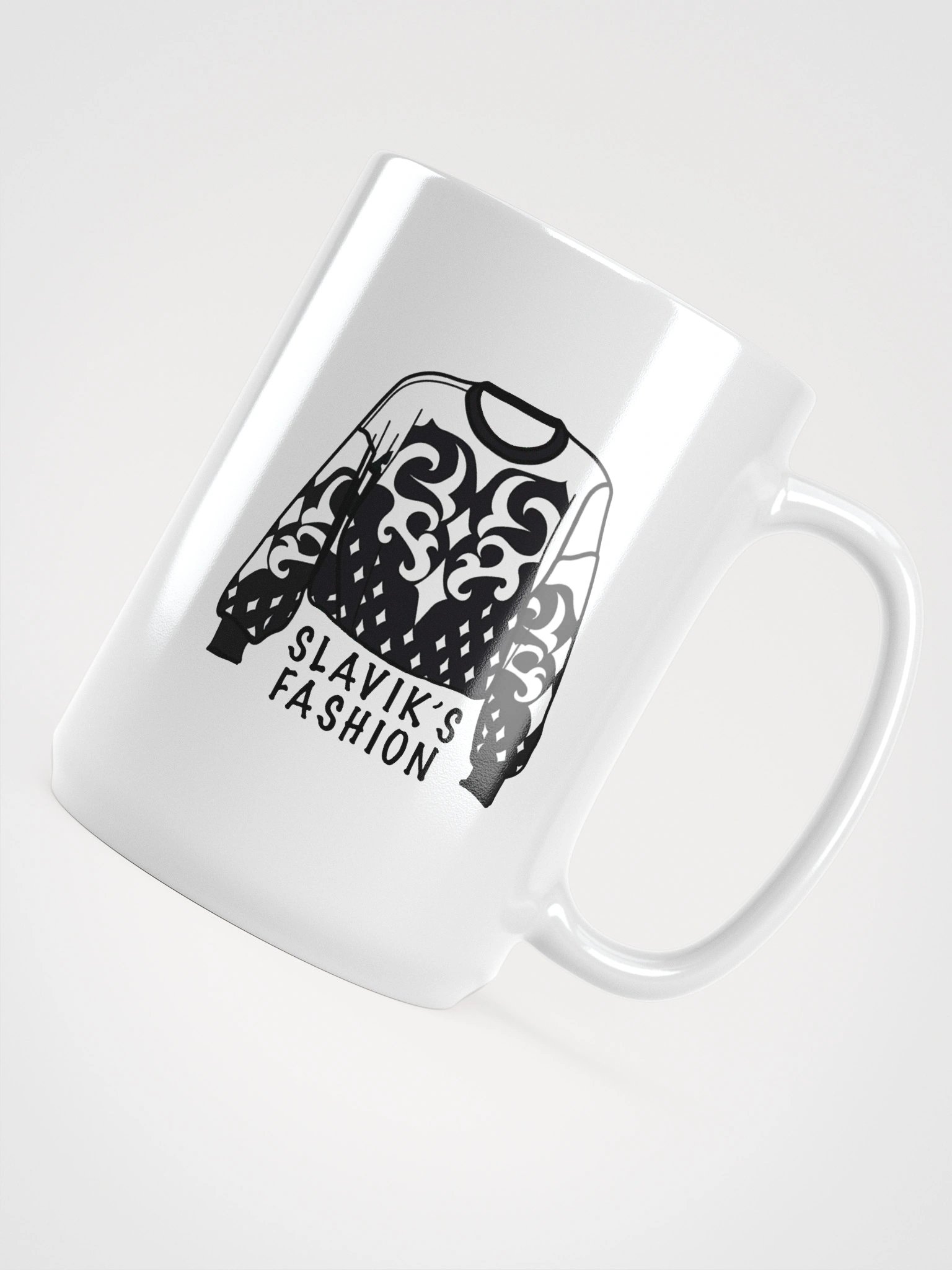 Slavik’s Fashion Sweater White Mug product image (4)