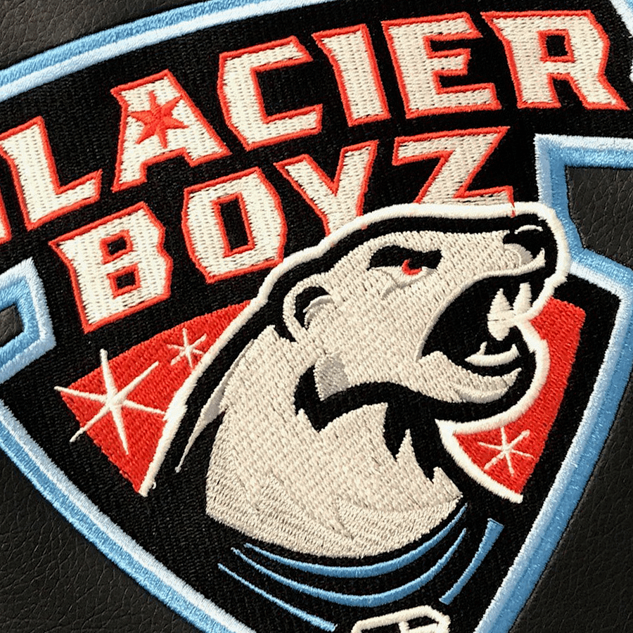Silver Loveseat with Glacier Boyz Logo product image (2)