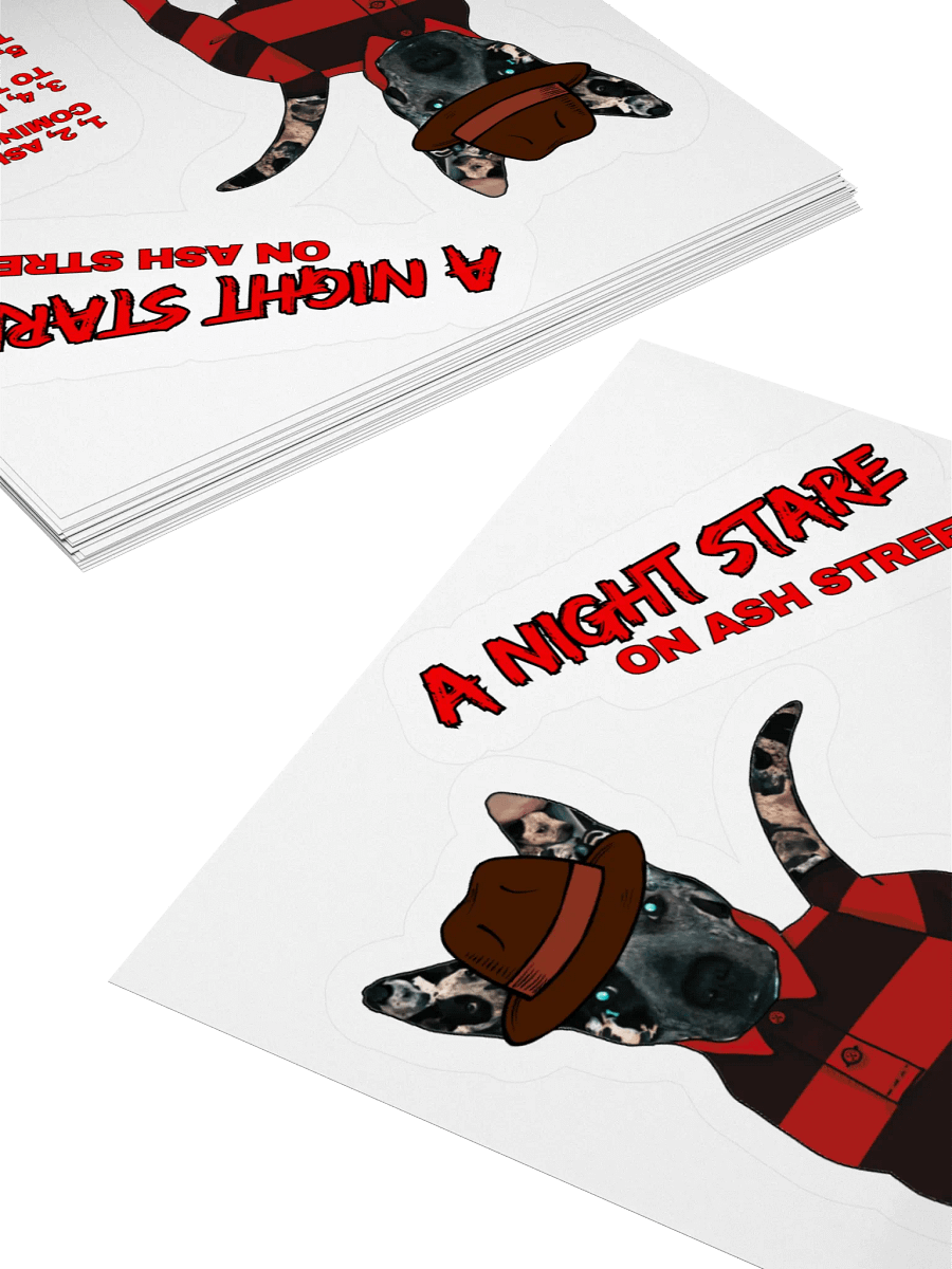 A Night Stare on Ash Street Kiss Cut Sticker Set (Clear Edge) product image (11)