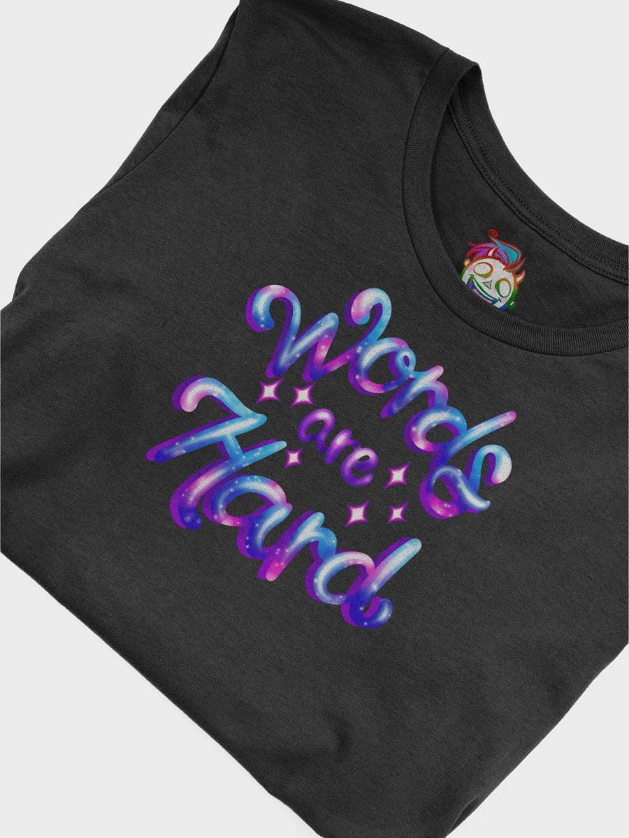 Cosmic Words Are Hard Supersoft Tee product image (45)
