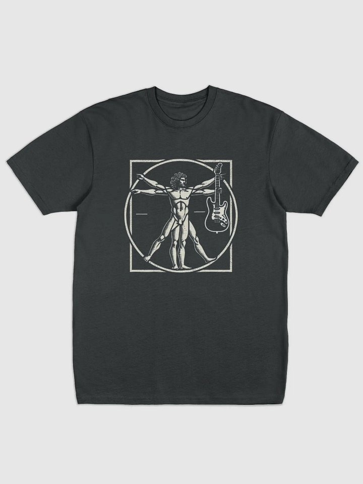 Guitar Da Vinci Vitruvian Man Guitar Player Musicians T-Shirt product image (1)