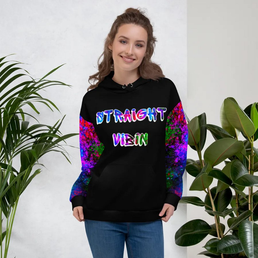 STRAIGHT VIBIN NEON COLOR FADE HOODIE product image (5)