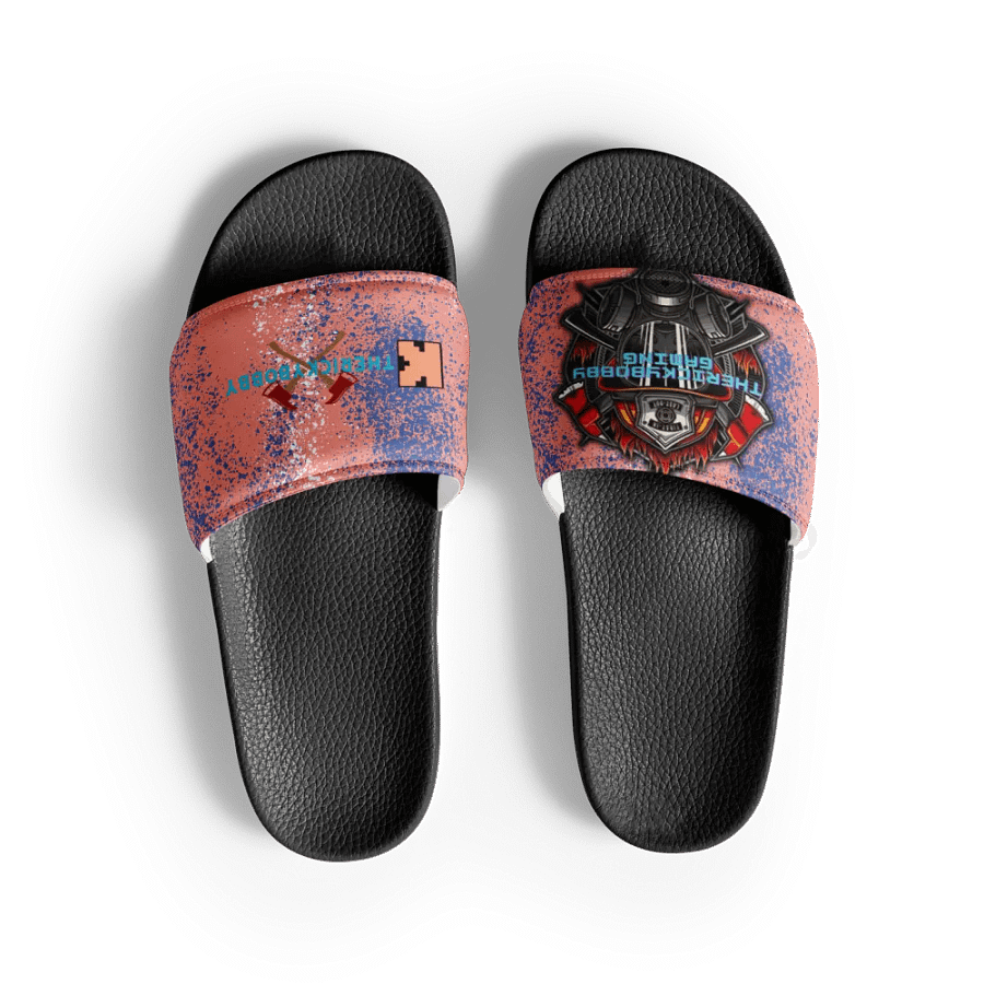 Brave Firefighter Emblem Women's Slides product image (5)