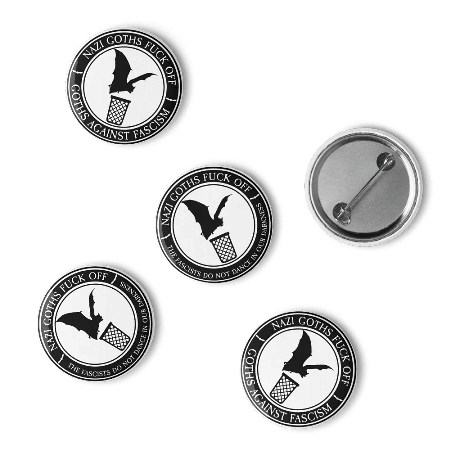 Nazi Goths Fuck Off Pins (Set of 5) product image (4)