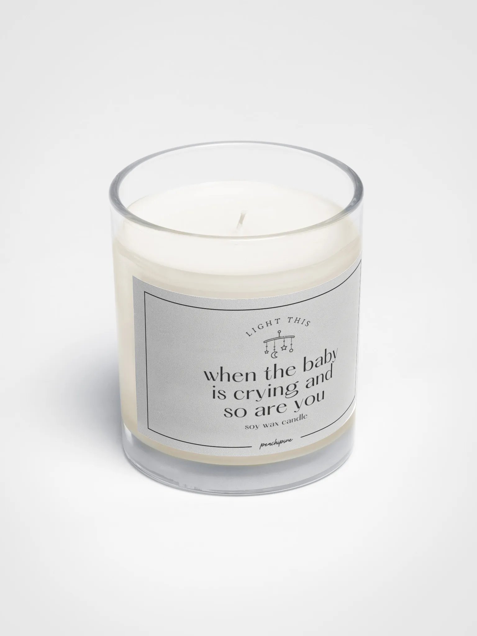 Cry Together Candle – Funny New Parent Gift, Soy Candle for Stress Relief product image (2)