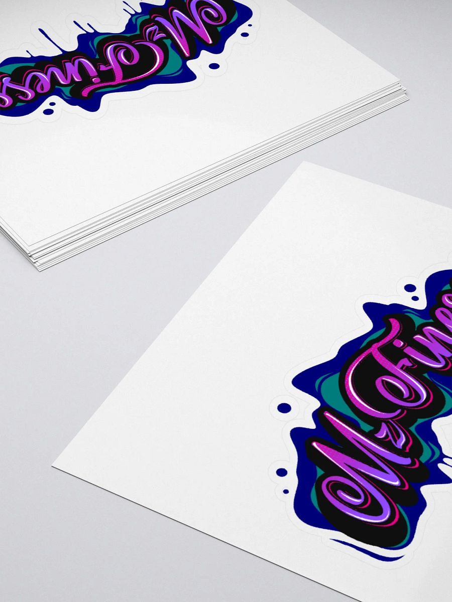 Neon MzFiness Vibes Sticker Set product image (10)