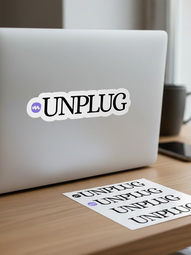 Unplug Sticker Set product image (1)