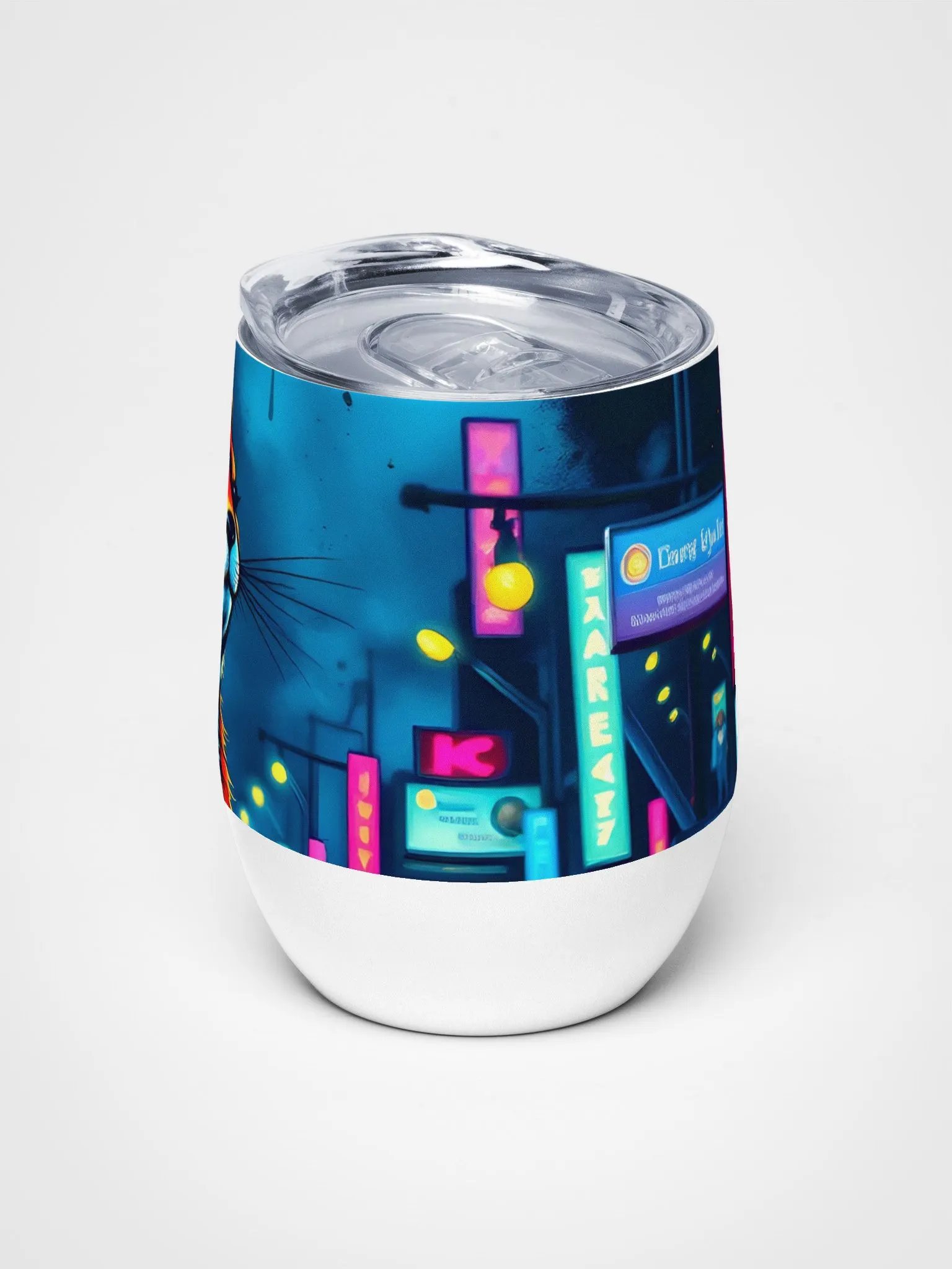 Neon Fox Wine Tumbler product image (5)