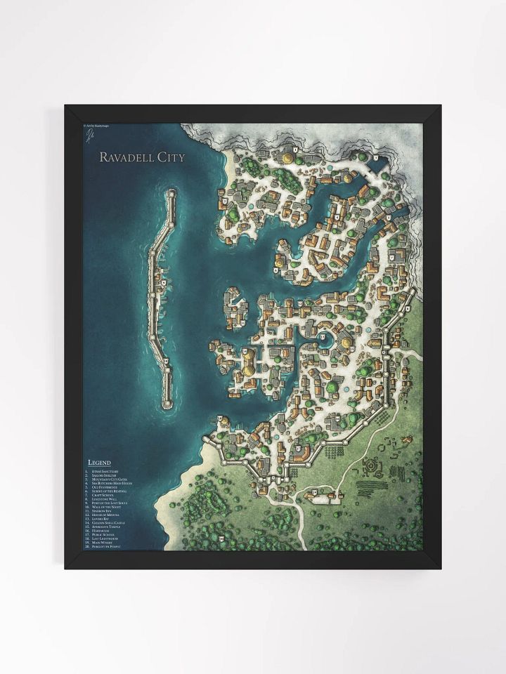 Ravadell City Framed Poster 16'' x 20'' product image (1)
