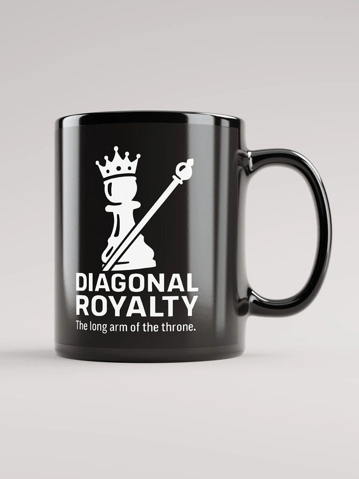 Diagonal Royalty - Black Glossy Mug product image (1)