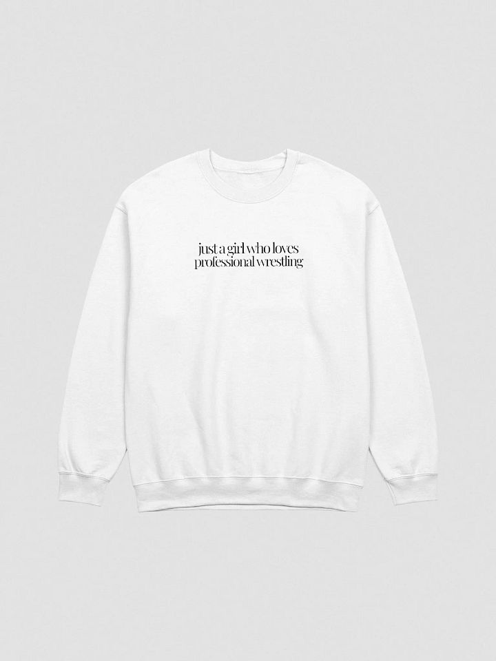 Just A (Wrestling) Girl Embroidered Pullover - Black Font product image (13)