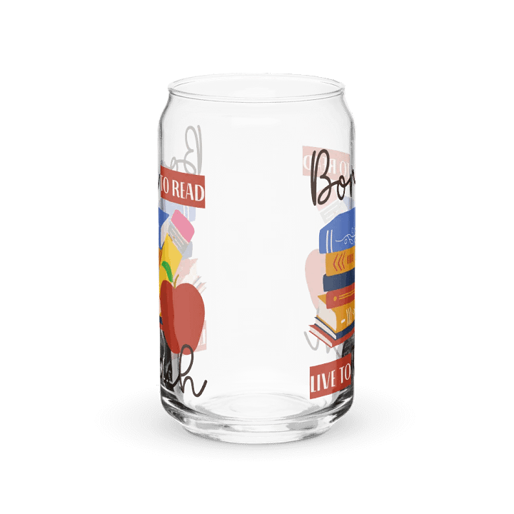 Ice Coffee Glass Tumbler Gift For A Book Lover Teacher product image (2)