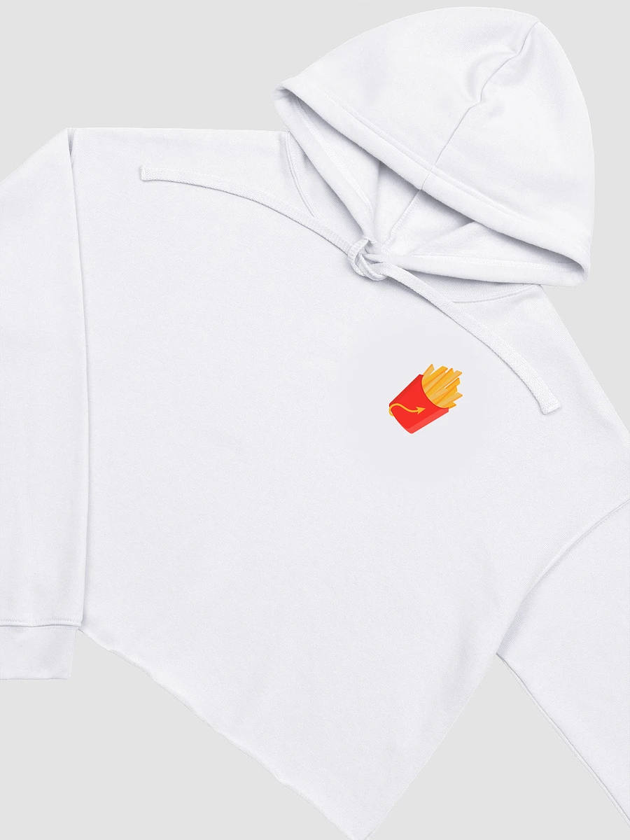 French Fry Fan Club Cropped Hoodie - White product image (4)