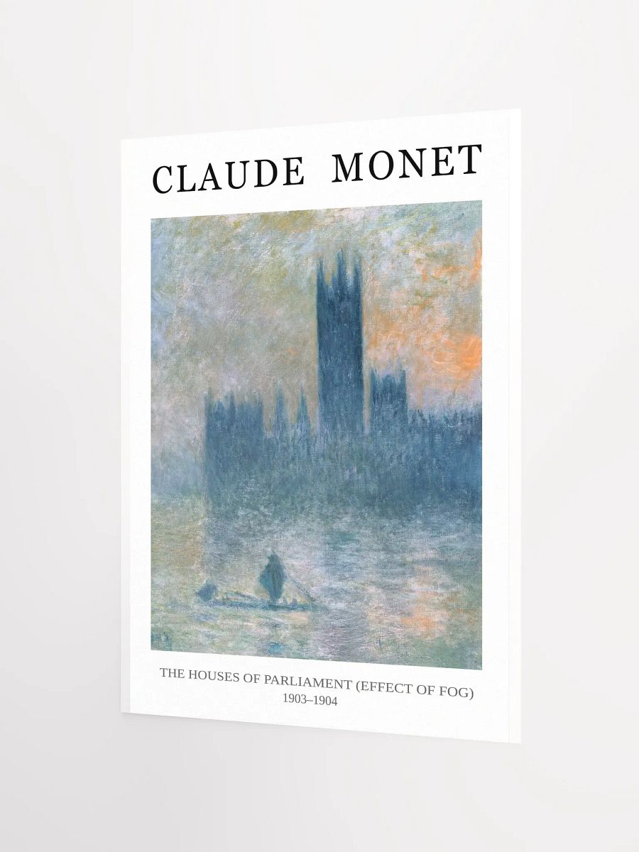 Classic art poster 'The Houses of Parliament' by Claude Monet product image (8)