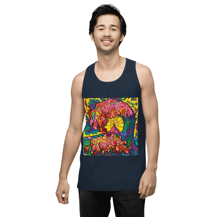 Vibrant Swirls Men's Tank Top - Ocean Wave product image (51)
