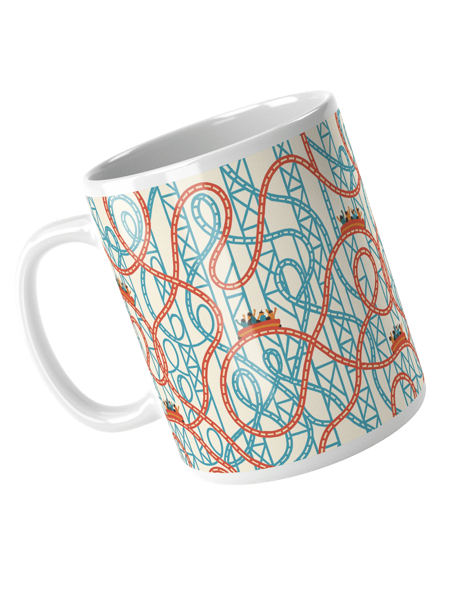 Roller Coaster Coffee Mug – Thrill Ride Theme for Amusement Park Fans product image (4)