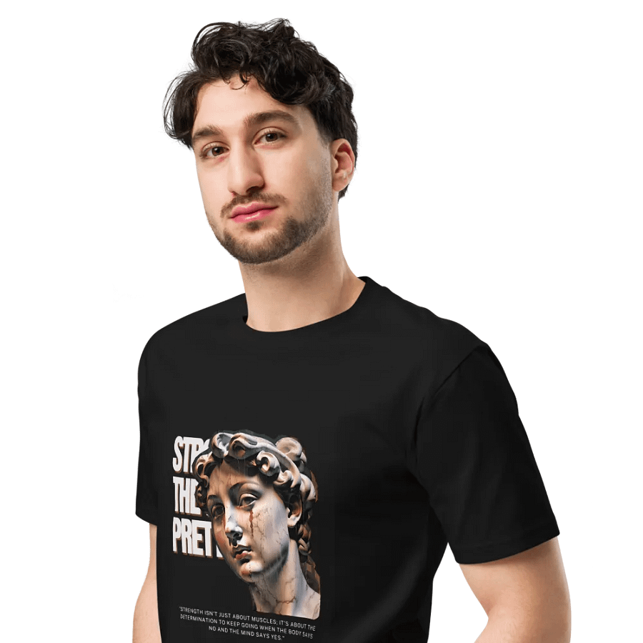 Determined Strength Marble Statue Tee product image (4)