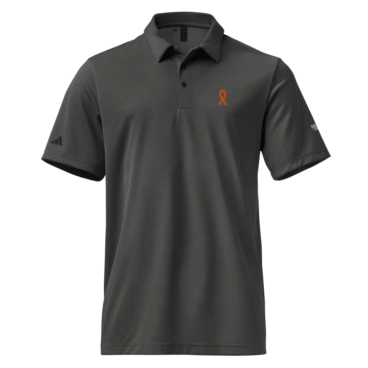 Space-Dyed Polo Shirt- Embroidered - Cancer Awareness Orange Ribbon product image (1)