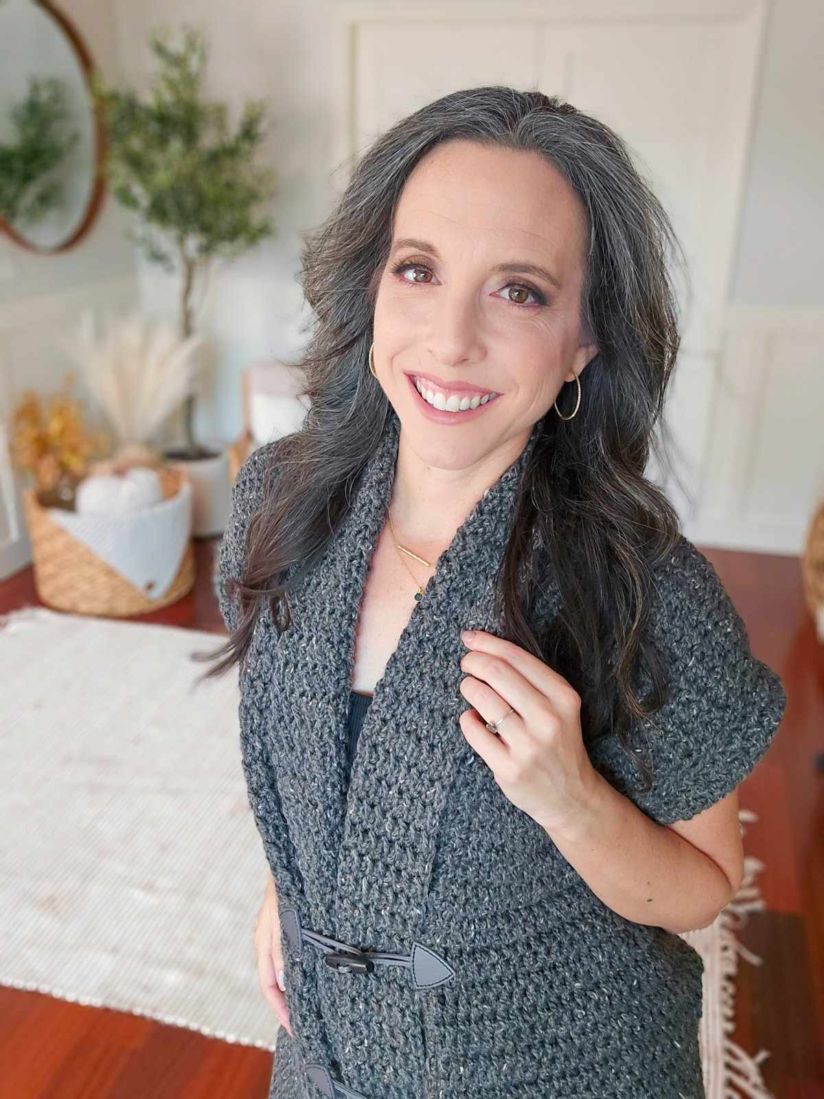 Whimsical Crochet Cardigan Dress Pattern (9 sizes) product image (3)