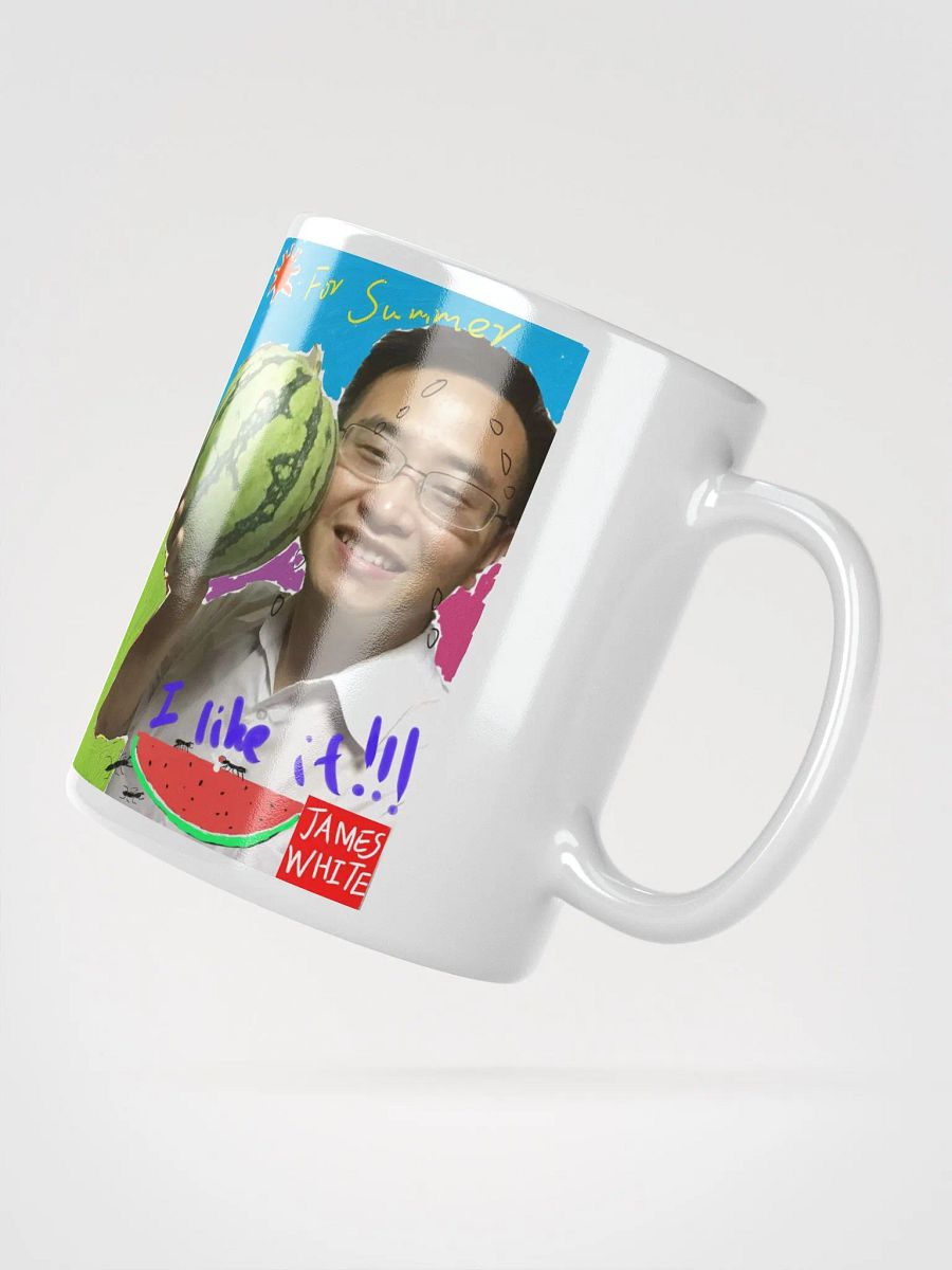White Glossy Mug: watermelon product image (5)