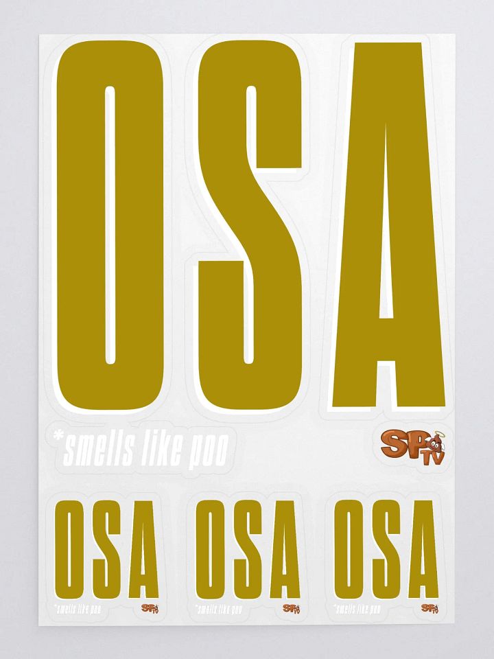 OSA Kiss Cut Sticker Sheet (White 