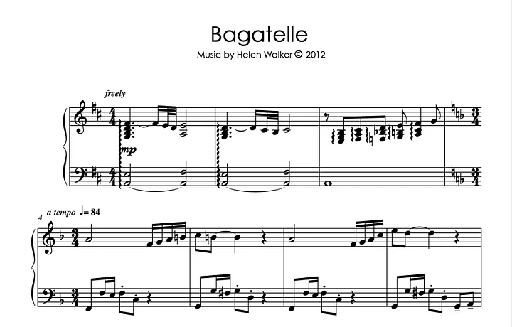 Bagatelle (Piano) product image (1)