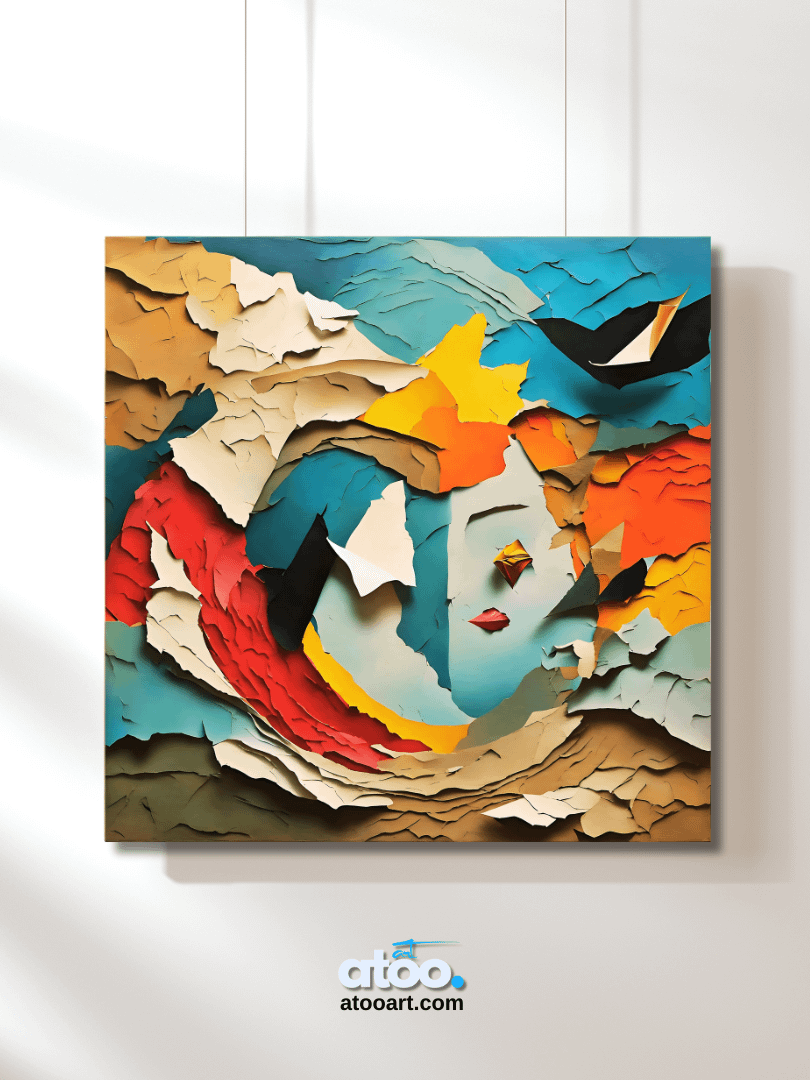 Paper Collection | Between Reality and Imagination-1 | Canvas Art Painting product image (3)