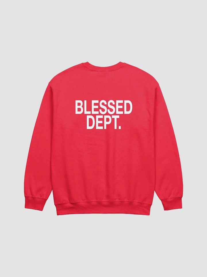 Blessed Dept. White Font Sweatshirt product image (38)