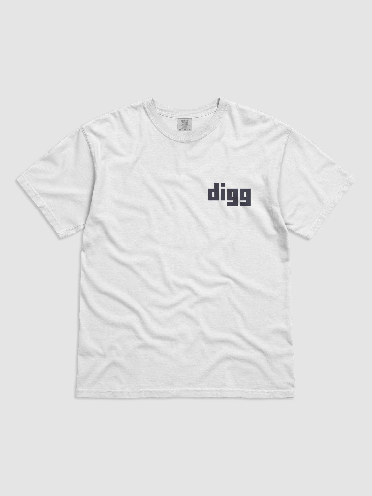 Digg Tee: White. Heavy. Unbothered. product image (1)