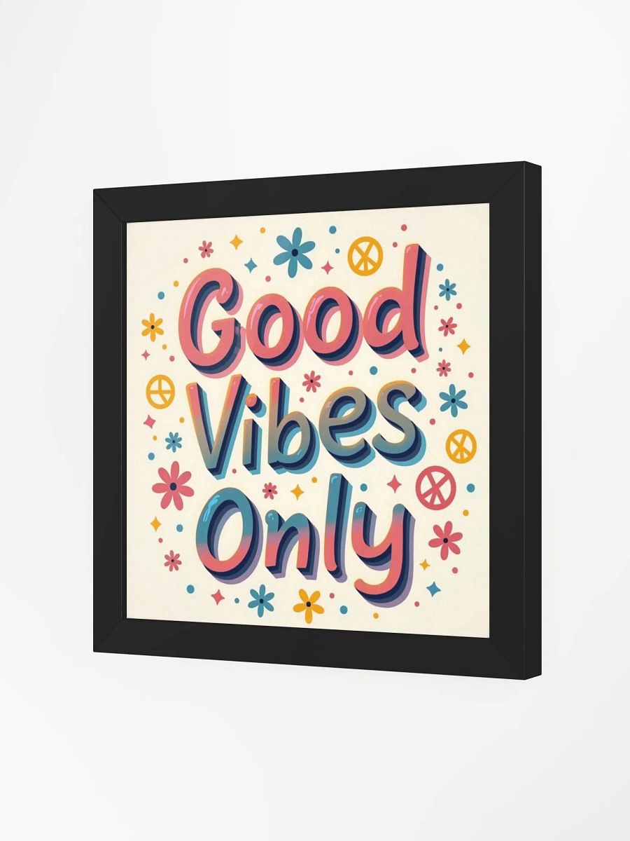 Vibrant Floral Good Vibes Poster product image (2)