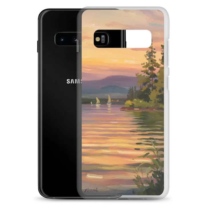 Sunset Lake Sailing, Clear Case for Samsung® product image (8)