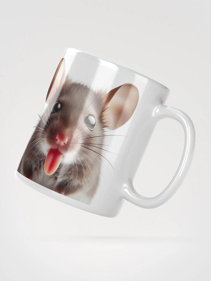 Rude Mouse #Humorous Glossy Mug - White product image (2)