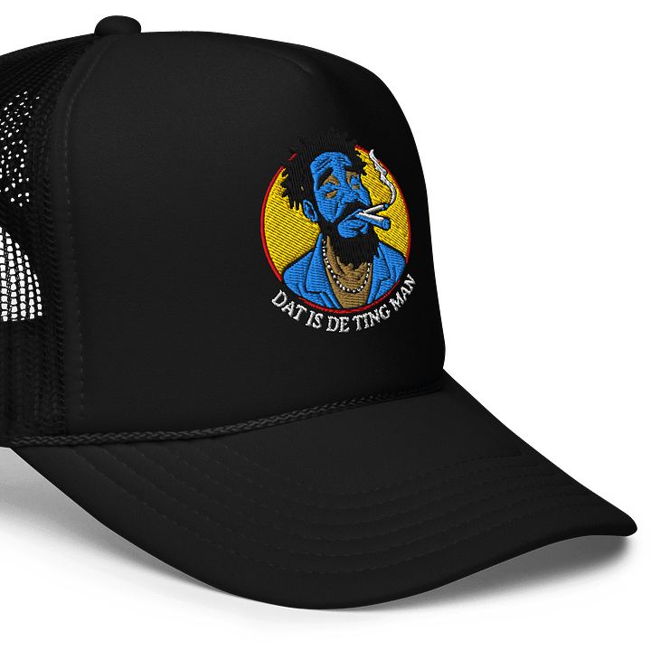 Dat Is De Ting Man Aqua Teal Color Design Trucker Hat product image (2)