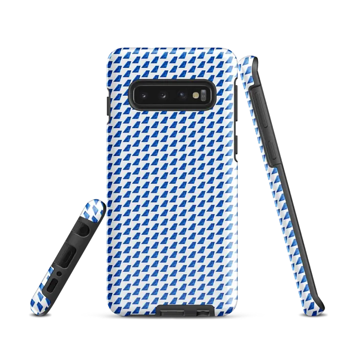 Ultra-Tough Case for Samsung® - Two-Tone Blue Tailfin Design product image (1)