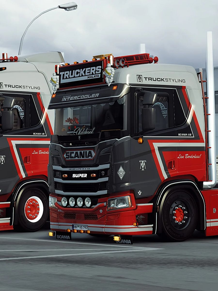 Early Access! ETS2 TM Scania R & S Next Gen 2016 Skin Pack (Glossy & Matte) Changeable Multicolor Skin Pack + Trailer skin product image (4)