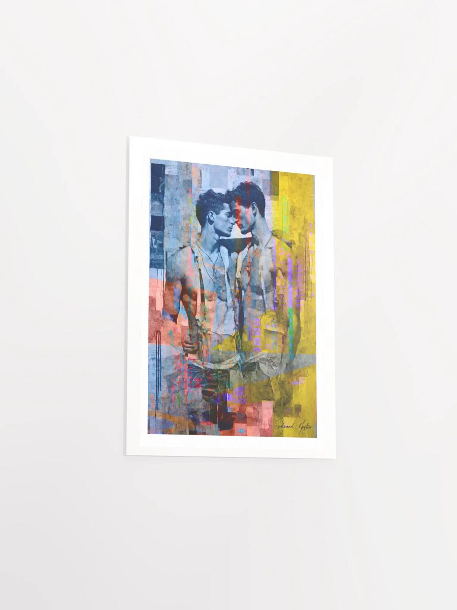Vibrant Encounter by Edward Martin: Mixed Media Collage Print: Matte Poster product image (23)