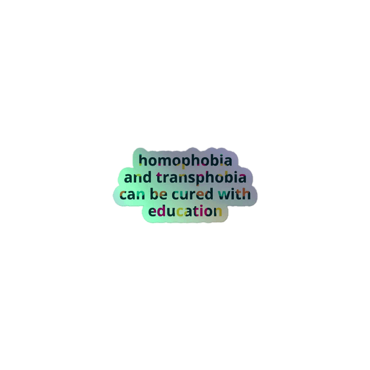 Cured with Education Holo Sticker product image (1)