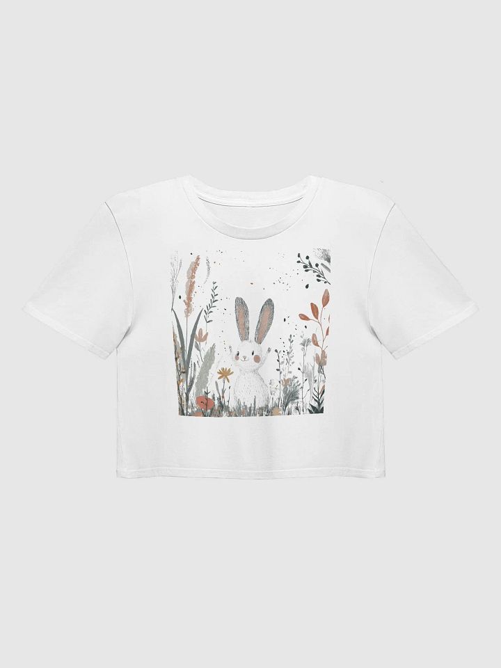 Whimsical Garden Bunny Crop Top product image (2)