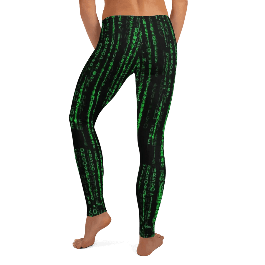 Leggings – Binary Code Print for Futuristic & Stylish Comfort product image (8)