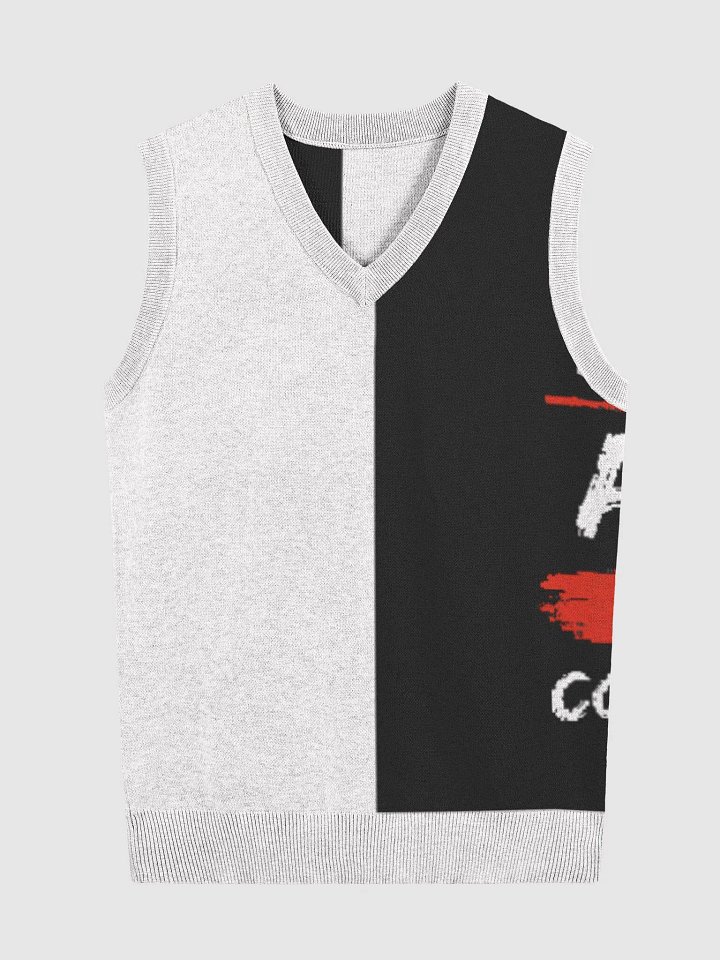 knitted v-neck vest product image (1)