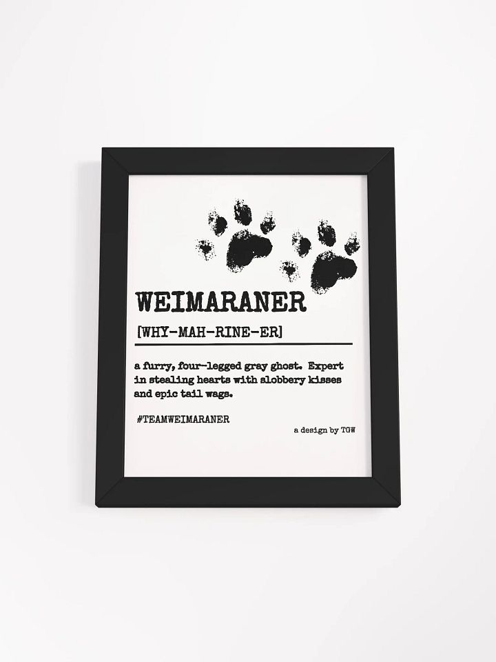 Definition of Weimaraner - Framed Print product image (1)