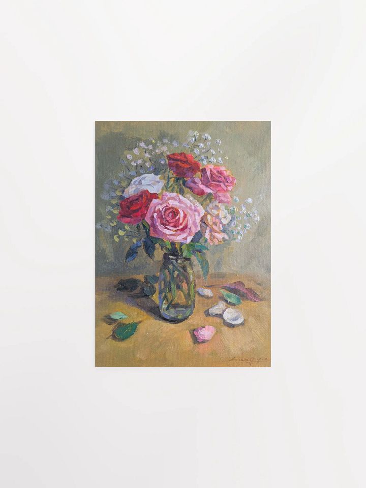 Roses-Oil Painting Paper Poster product image (1)