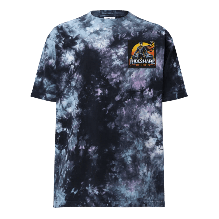 tie dye ride share hero shirt. product image (1)