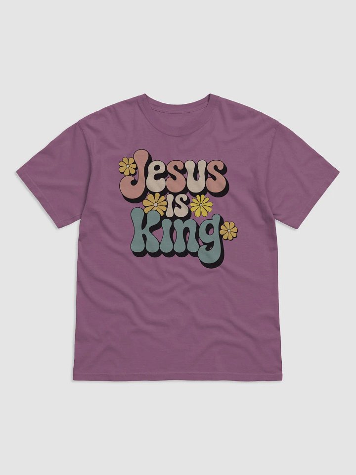 Jesus is King Floral Comfort Colors T-Shirt product image (2)
