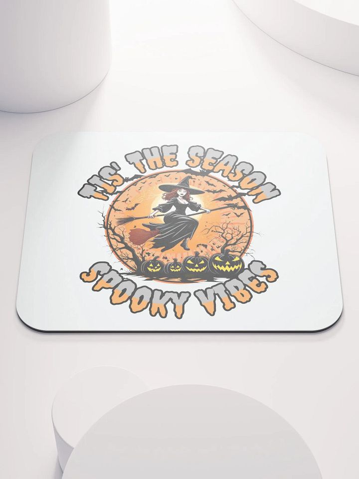 Tis The Season Spooky Vibes Witchy Halloween Mouse Pad product image (1)