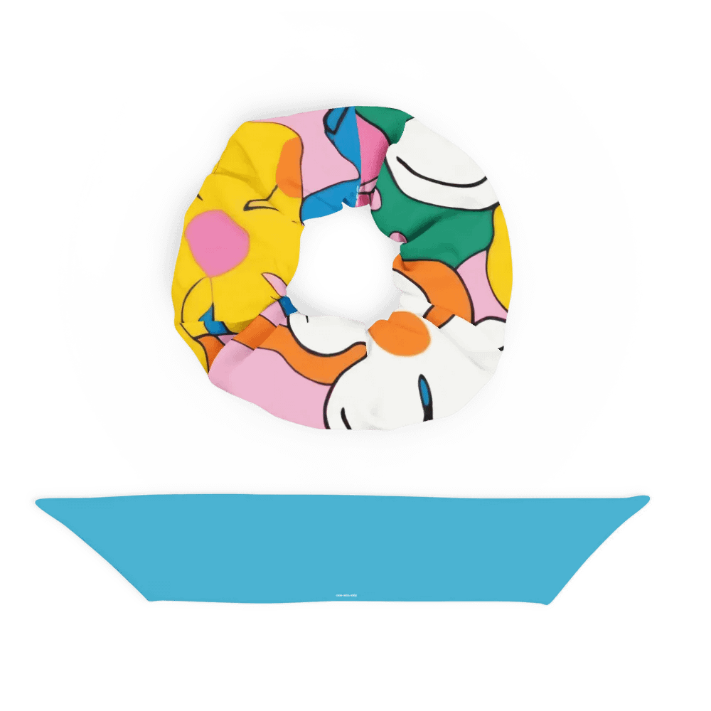 Retro Floral Petals Scrunchie product image (11)