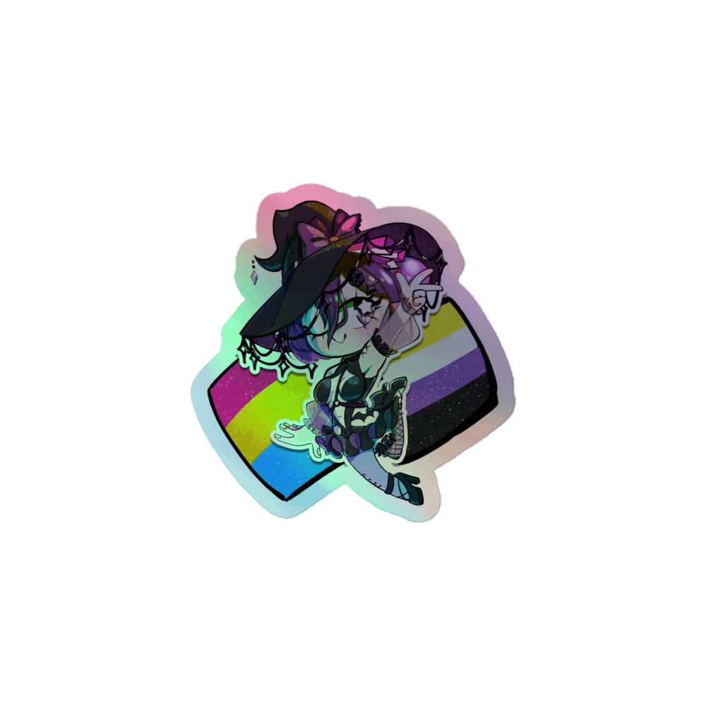 Ame Holographic Pride Sticker product image (1)