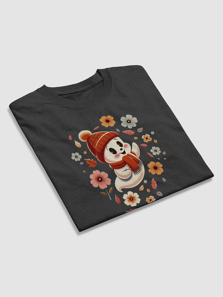 Cheerful Ghost in Red Beanie Badic T-Shirt by Gildan product image (1)