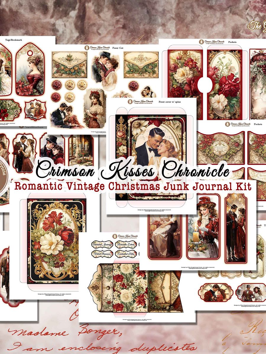 Crimson Kisses Chronicle Christmas Journal Digital Download only product image (8)